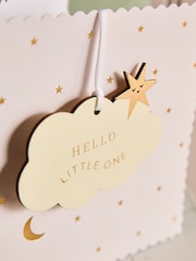 Natural New Baby Cloud Keepsake Card - Image 2 of 3