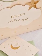 Natural New Baby Cloud Gift Bag and Card Set - Image 2 of 3