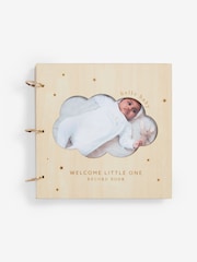 Natural New Baby Cloud Wooden Record Book - Image 2 of 3