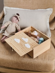Natural New Baby Cloud Wooden Keepsake Box - Image 1 of 6