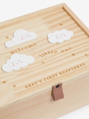Natural New Baby Cloud Wooden Keepsake Box - Image 4 of 6