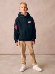 Superdry Navy Classic Flag Hoodie - Image 3 of 10