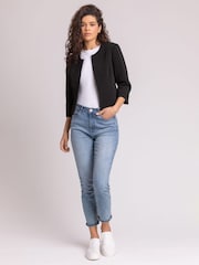 Roman Black Tailored Jacquard Jacket - Image 3 of 5