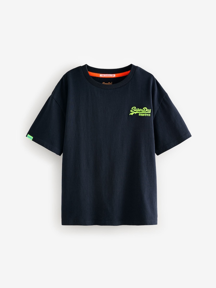 Superdry Navy Essentials T-Shirt - Image 1 of 5