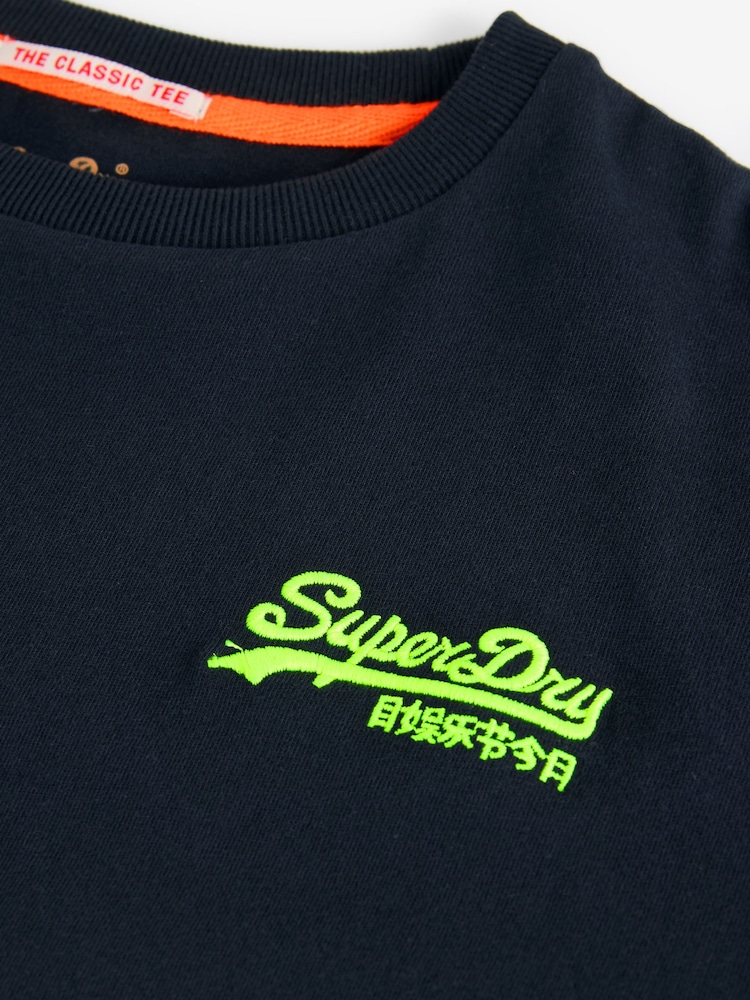 Темно-синій - Superdry базові футболки - Image 3 of 5