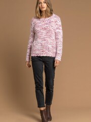 Roman Pink Fluffy Yarn Jumper - Image 3 of 5