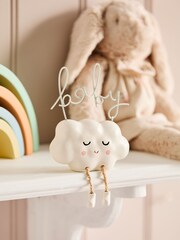 Natural New Baby Cloud Ornament - Image 1 of 5