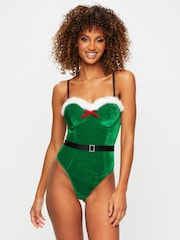 Ann Summers Crăciun Sexy Elf Corp din catifea - Image 1 of 4
