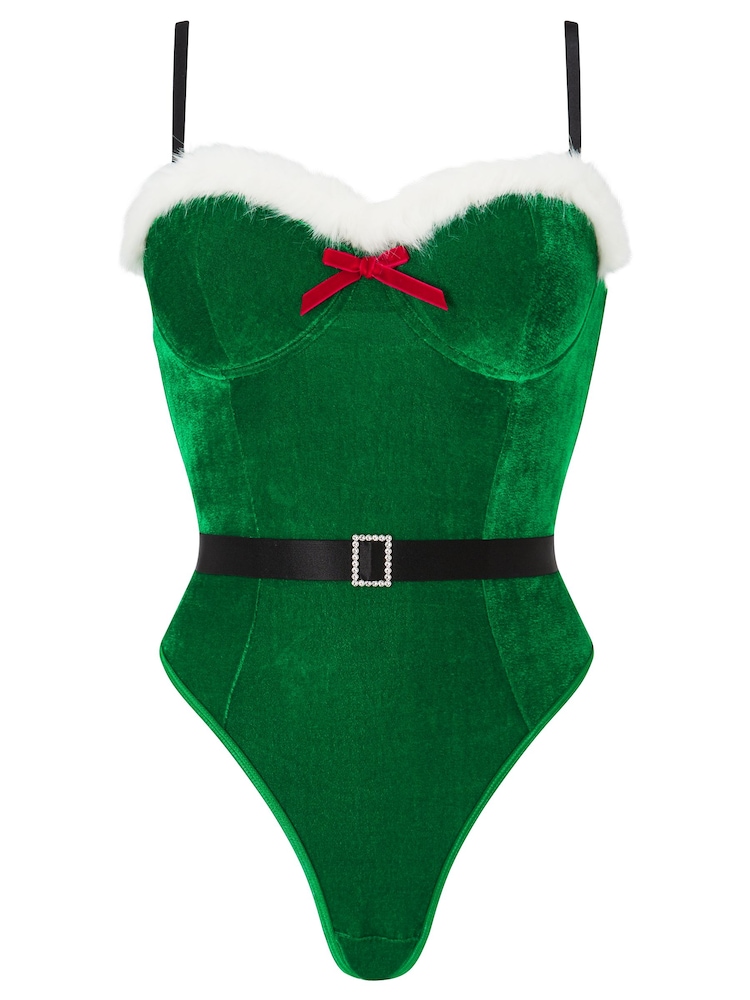 Ann Summers Crăciun Sexy Elf Corp din catifea - Image 4 of 4