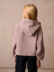 Superdry Purple Girls Printed Hoodie - Image 3 of 11