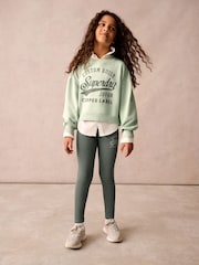 Superdry Green Classic Vintage Logo Graphic Sweatshirt Set - Image 1 of 9