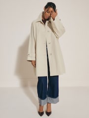 Beige - Einreihiger Trenchcoat - Bild 1 von 7