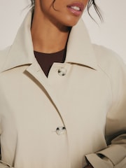 Beige - Einreihiger Trenchcoat - Bild 4 von 7