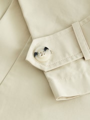 Beige - Einreihiger Trenchcoat - Bild 6 von 7