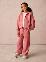 Superdry Rose Pink Girls Zip Through Hoodie Set - Image 1 of 15