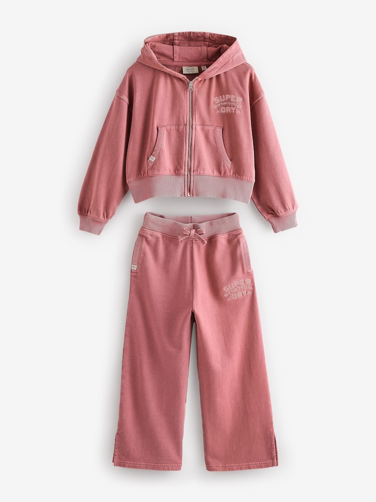 طقم هودي للبنات بسحّاب كامل من Superdry - Image 10 of 15
