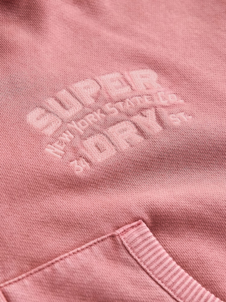 Superdry Rose Pink Girls Zip Through Hoodie Set - Image 15 of 15