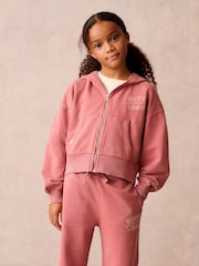 Superdry Rose Pink Girls Zip Through Hoodie Set - Image 2 of 15