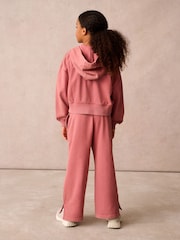 Superdry Rose Pink Girls Zip Through Hoodie Set - Image 4 of 15