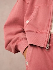 Superdry Rose Pink Girls Zip Through Hoodie Set - Image 6 of 15