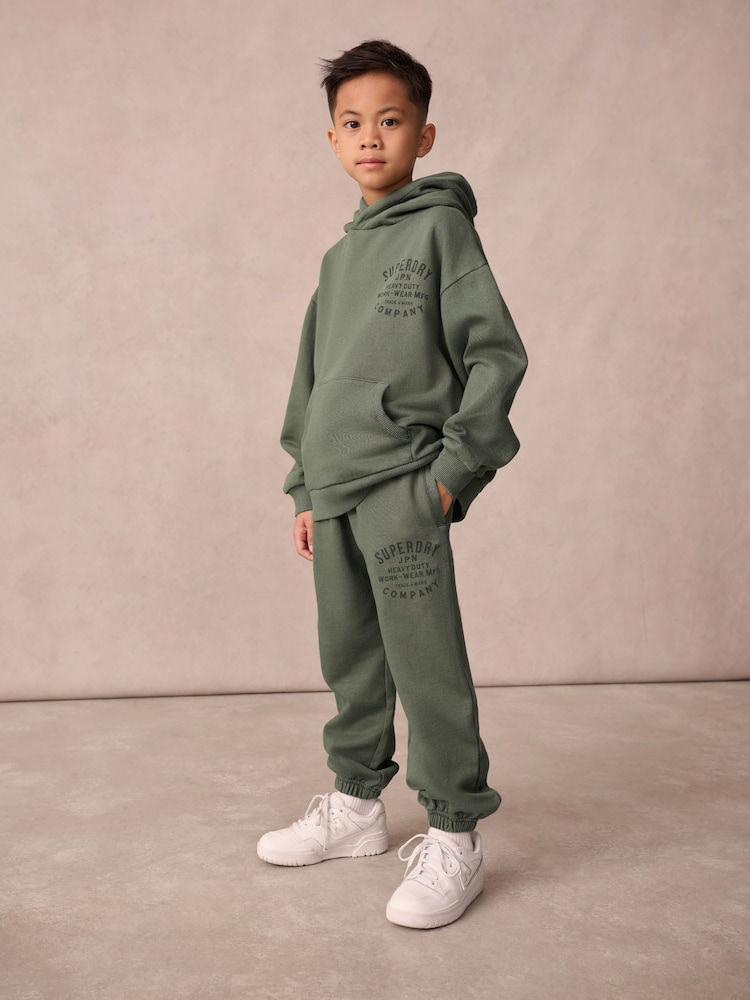Superdry Khaki Green Sweat Set - Image 1 of 11