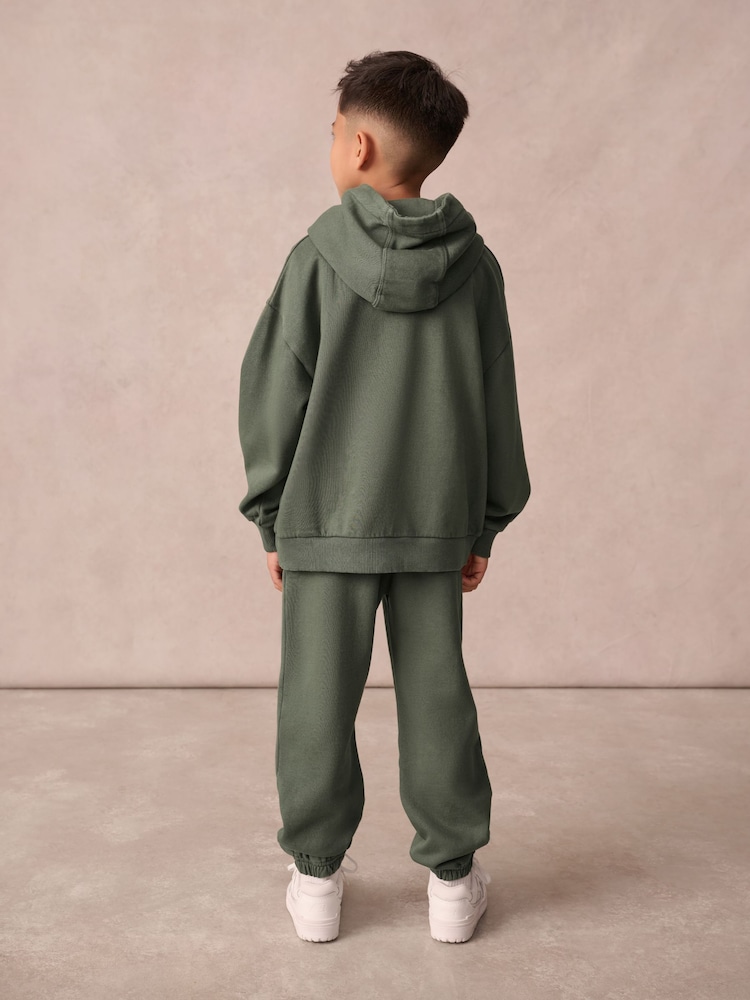 Superdry Khaki Green Sweat Set - Image 2 of 11