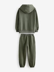 Superdry Khaki Green Sweat Set - Image 8 of 11