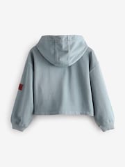 Superdry Blue Girls Printed Hoodie - Image 7 of 9