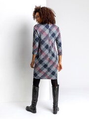 Roman Grey Check Pocket Shift Dress - Image 2 of 4