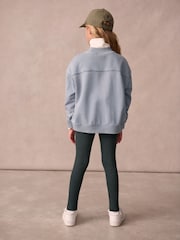 Superdry Grey Japan Half Zip Top And Leggings Set - Image 2 of 8