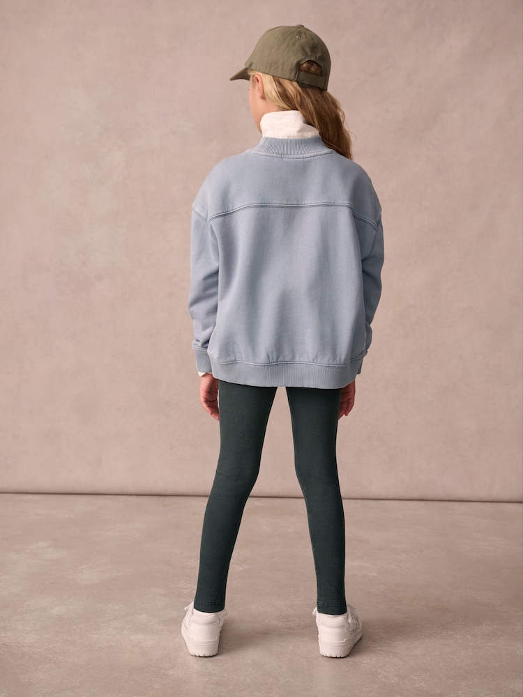 Superdry Grey Japan Half Zip Top And Leggings Set - Image 2 of 8 Superdry Grey Japan Half Zip Top And Leggings Set - Image 2 of 8