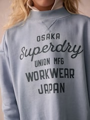 Superdry Grey Japan Half Zip Top And Leggings Set - Image 3 of 8