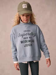 Superdry Grey Japan Half Zip Top And Leggings Set - Image 4 of 8