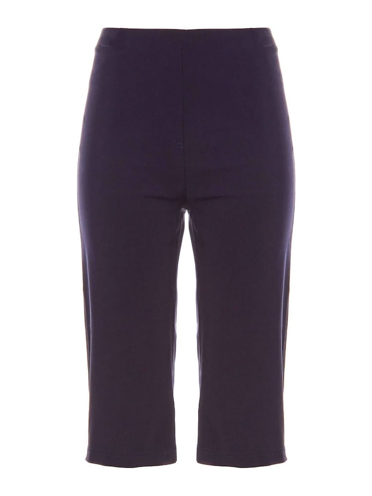 Roman Blue Knee Length Stretch Shorts - Image 4 of 4 Roman Blue Knee Length Stretch Shorts - Image 4 of 4