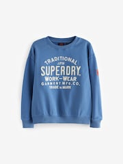 Superdry Blue Sweatshirt - Image 1 of 5