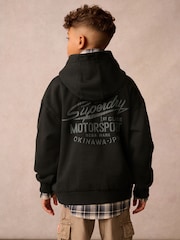Superdry Charcoal Grey Hoodie - Image 2 of 2