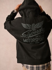 Superdry Charcoal Grey Hoodie - Image 5 of 6