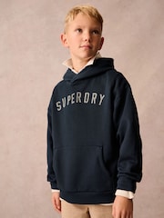 Superdry Navy Hoodie - Image 1 of 9
