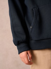 Superdry Navy Hoodie - Image 4 of 9