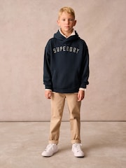 Superdry Navy Hoodie - Image 5 of 9