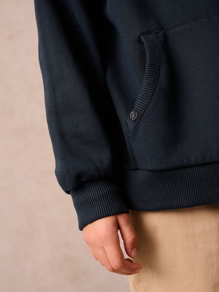Superdry Navy Hoodie - Image 5 of 9