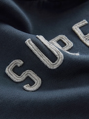 Superdry Navy Hoodie - Image 9 of 9