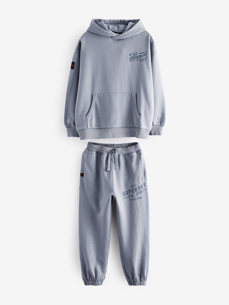 Superdry Light Blue Sweat Set - Image 11 of 15