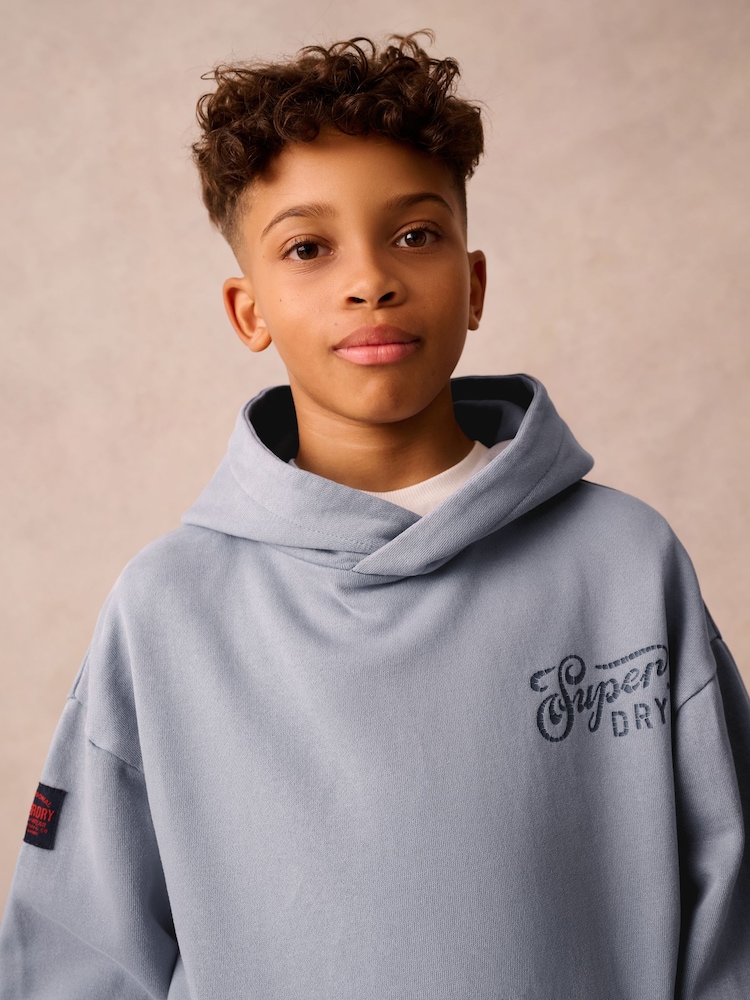 Superdry Light Blue Sweat Set - Image 5 of 15