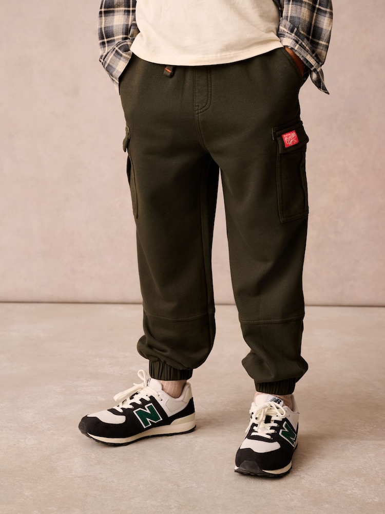 Superdry Khaki Green Joggers - Image 1 of 9