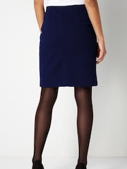 Roman Blue Short Textured Jersey Skirt - Image 2 of 3