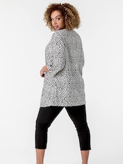Roman Black Olive Roman Blue Curve Cropped Stretch Trouser - Image 2 of 4