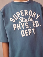 Superdry Workwear Printed 100% Organic Cotton T-Shirt - Image 3 of 7
