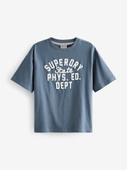 Superdry Workwear Printed 100% Organic Cotton T-Shirt - Image 4 of 7