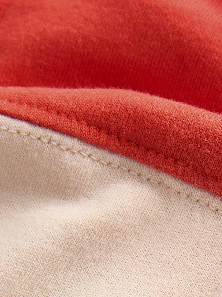 Superdry Orange Long Sleeve T-Shirt with Flock Print - Image 7 of 9